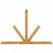 Ekena Millwork Saratoga Rough Sawn Timber Gable Bracket, Western Red Cedar, 84"W x 56"H x 4"D x 4"F, 16/12 Pitch GBW084X56X0404SAR00RWR - alternate 1
